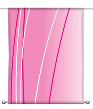 Linea magenta dark links, Scheibenhänger eckig
